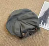 Boina de Orelha de Coelho para Mulheres, Versátil para Passeios de Verão, Estilo Desenho Animado Japonês Fofo, Chapéu Octogonal Emagrecedor