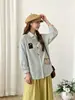 Blusa feminina solta estilo Mori girl japonês, com múltiplos botões, 2026 outono, camisa de manga comprida cardigã, atacado, moderna