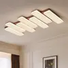 Nueva Lámpara de Sala de Estar Estilo Mid-Century, Lámpara de Techo, Lujo Ligero, Color Madera Creativo Retro, Lámpara Principal de Alto Nivel para Pasillo