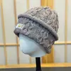 Gorro de Punto Grueso Estilo Japonés para Mujer, Moderno, Cálido, Circunferencia de Cabeza Grande, Gorro para Clima Frío, Versátil, Adelgaza el Rostro, Gorro para Cubrir la Cabeza, Gorro Holgado