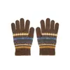 Luvas Espessas de Inverno para Crianças com Punhos Canelados de Camada Dupla, Luvas Quentes de Alta Elasticidade para Mulheres, Luvas de Tricô Espessas para Homens