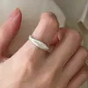 Viva la vida Anillo Vive el Momento para Mujer, Simple Letra Graffiti Dibujo Animado One Piece Anillo Abierto en el Dedo Índice Moderno