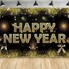 Banner de Fundo Feliz Ano Novo Transfronteiriço Contagem Regressiva de Véspera de Ano Novo Fogos de Artifício Festival da Cidade Festa Banner Decoração de Feriado