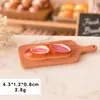 Brinquedo de Comida em Miniatura Simulada Saco de Pão com Água Alcalina Baguete Europeia Creme de Confeitar Acessórios DIY Boneca de Bolo Casa de Bonecas Decoração de Mesa