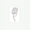 Adesivo de Tatuagem Totem Tribal Cool e Ousado À Prova d'Água Duradouro Sensação de Alto Padrão Pulso Braço Adesivos Góticos