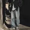 Comercio Exterior Transfronterizo Primavera y Otoño Jeans Nuevos 2025 Hombres Desgastados Cordón Rectos Usar Sueltos Retro Americano