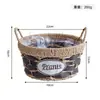Cesta de Almacenamiento de Escritorio, Cesta de Almacenamiento Tejida de Cuerda de Papel, Cesta de Almacenamiento para Cosméticos y Artículos de Tocador, Caja de Almacenamiento para Snacks y Artículos Varios de Mesa de Café