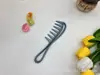 Peine de aceite de dientes anchos recién pintado para hombres, peine de textura pompadour vintage, peine de dientes de pescado para peluquería de salón