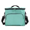 Bolsa de Almuerzo Transfronteriza Gran Capacidad Cuadrada Bolsa de Hielo Portátil de Mano Bolsa de Picnic Portátil Se Puede Cruzar Cuerpo Caja Aislada Caja de Almuerzo Bolsa Aislada