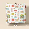 Manta de Franela Xiyin Temu Manta para Siesta con Estampado Manta para Aire Acondicionado Engrosada Manta de Ocio para el Hogar Manta para Sofá Manta para Dormitorio