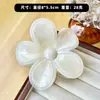 Nuevo Clip para el Cabello de Flor Contrastante con Patrón de Mármol Transfronterizo para Mujer Pinza de Tiburón para el Cabello Clip para el Cabello Semi-Recogido Venta al por Mayor de Fábrica