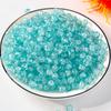 Nuevas cuentas Guofeng de 10 mm de color hielo agrietado, esmaltadas de seda plateada cepillada, cuentas sueltas redondas, accesorios para pulseras DIY.