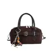 Bolso tipo almohada de nicho de moda para mujer 2026 nuevo elegante de alta gama para ir al trabajo estampado de leopardo bandolera retro casual chic