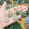 Collar Colgante de Buda de Jade Hetian de Xinjiang Natural Ruyi Candado de Paz Marca Sin Problemas Flor de Loto Hebilla de Paz de Jade