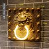 Lámpara de pared retro china Lámpara de grifo estilo chino Patio exterior Creativo Sala de estar Pasillo Pasillo Decoración Zen