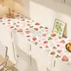 Alfombrilla Protectora para Encimera de Mueble Aparador con Temática de Frutas Dopamina, Impermeable, Resistente al Aceite, No Requiere Lavado, Sensación de Gama Alta, Mueble de TV, Encimera de Zapatero de Entrada