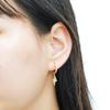 Pendientes de Aro con Colgante de Rayo Completamente Incrustados de Diamantes Estilo Hip-Hop Europeo y Americano, Aros Dorados Incrustados de Diamantes, Pendientes Modernos y Geniales para Hombres y Mujeres