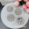 Broche Popular de Pedrería Galvanizada Pin DIY Exquisito Lujo Accesorios para Traje Vestido Venta al por Mayor