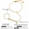 Pulseira de Aço Inoxidável Cruzada Fashionável Tendência Estilo Ins Corrente para Dorso da Mão Cravejada com Zircônia Banhada a Ouro 18K Real À Prova d'Água Resistente à Descoloração Joia para Mão