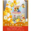 Ins Juego de Globos para Decoración de Cumpleaños Niños Niñas Fiesta de Cumpleaños de Bebé Accesorios para Disfrazar Escena