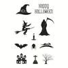 12 fabricantes de Halloween mancham selo de silicone transparente selo de PVC finalizado carimbo de conta de mão de crianças