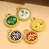 Colgante de Cinco Vías Dios de la Riqueza Oro Arena Accesorios Joyería DIY Pulsera Tíbet Cuerda de Collar Ojo de Buda Dios de la Riqueza Colgante Pequeño