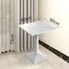 Restaurante de comida rápida, cafetería escolar, mesa de comedor de pizarra, local comercial de té de leche, área de descanso para el servicio de restaurante, mesas y sillas de reunión rectangulares y pequeñas redondas