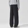 Pantalones casuales de lana de alta gama para hombre, nuevo estilo otoño e invierno 2026, pantalones deportivos holgados de pierna recta con caída, venta al por mayor para hombre