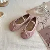 Zapatos Casuales Versátiles Bajos Nuevos para Niños Primavera y Otoño con Decoración de Moño, Suela Suave, Antideslizantes, Zapatos Planos Diarios para Niñas
