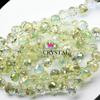 Agujero Horizontal Cristal de Fresa Cristal Facetado Cuentas Sueltas Bombilla de Luz Perlas Destellantes Accesorios para Joyería Hecha a Mano DIY Decoración Colgante para Coche