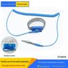 Pulseira Metálica Antiestática com Fio Pulseira Antiestática com Cordão Flexível de PU para Linha de Montagem de Fábrica Eletrônica Pulseira de Descarga Estática