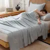 Manta Refrescante de Linho Tencel Classe A de Verão com Borlas, Manta de Sofá, Manta Fina de Toalha para Sesta com Ar Condicionado de Verão