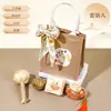 Bolsas de lino personalizadas con logo para el Festival del Medio Otoño, regalos prácticos y creativos para clientes, compra al por mayor corporativa para empleados