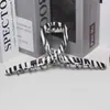 Pasador de Perlas para Mujer Clip de Lazo Estilo Coreano Pinza de Tiburón para la Parte Trasera de la Cabeza Accesorios Metálicos Grandes y Simples para el Cabello