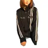 Chaqueta Patchwork con Rayas Dobles Bordadas Estilo Asiático Frío 26SS con Cuello Alto para Hombres y Mujeres, Sudadera Deportiva Corta Estilo Callejero Americano