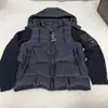 CP Cross-Border COMPANY design falso de duas peças, apresentando mangas separadas em malha canelada e uma jaqueta de algodão com capuz, em um estilo de moda urbana