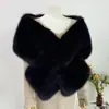 Mais Fácil para Combinação Imitação de Pelo Raposa Shawl de Pelo para Cheongsam Gola de Pelo Capa de Outono e Inverno Lenço para Palco Jantar Vestido de Casamento para Mulheres