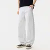 Jeans de algodón puro estilo americano con dobladillo curvo para hombre, nuevo modelo otoño 2026, corte holgado, alta gama, elegantes y geniales, pantalones largos al por mayor