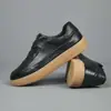 Zapatos Blancos de Cuero Genuino de Primera Capa, Tenis Casuales y de Moda, Suelas de Tendón Resistentes al Desgaste, Zapatos Suaves y Ligeros de Estilo Deportivo de Lujo, Zapatos para Entrenamiento Moral