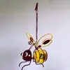 Luz solar para abejas de nuevo producto transfronteriza, luz para insectos pequeños, decoración de jardín para eventos navideños, luz solar para puesto
