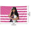 Bandeira S-Z-A 3x5 pés Estilo Igual ao da Amazon Tecido de Fundo Rosa Adequado para Decoração de Interiores Tapeçaria Pano de Parede