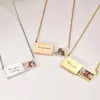 Accesorios Navideños Europeos y Americanos Popular Personalizado Creativo Desplegable Sublimación Foto Sobre Collar Transfronterizo Amazon