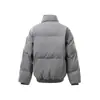 Ropa Vintage 2025 Invierno Cálido Engrosado Cleanfit Estilo Americano Cuello Alto Chaqueta de Algodón para Hombres y Mujeres Marca de Tendencia Abrigo de Algodón