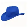 Sombrero Panama de Fieltro de Color Sólido de Invierno Transfronterizo, Sombrero Retro Británico, Sombrero Casual Unisex para Caballero