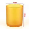 Vaso para vela de aromaterapia de vidrieras transfronterizo al por mayor para el hogar, esmerilado negro, ambiente romántico, embalaje, adornos, vaso