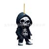 Colgadores de Coche de Acrílico con Calaveras de Dibujos Animados Transfronterizos Colgadores para Árbol de Halloween Decoraciones para el Hogar de Halloween