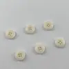 Botões de Resina de Quatro Furos, Botões Redondos Brilhantes e Foscos para Camisas e Ternos, Botões de Pressão Transparentes, Botões de Resina Versáteis