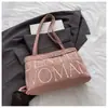 Bolso Cruzado para Niñas con Estampado de Letras Estilo Americano, Bolso Tote de Moda Nuevo Tendencia 2026 para Mujer, Bolso de Hombro Casual de Gran Capacidad
