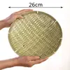 Vajilla asiática platos y platos tejidos de bambú decoración de puesto callejero tailandés plato de frutas sabor Dai decoración de emplatado tamiz pala de bambú cesta de bambú otros