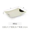 Plato Rectangular para Fideos de Arroz de Melamina Imitación Porcelana Vajilla Plato Rectangular Plato para Restaurante de Hot Pot Plato para Barbacoa Plato para Platos Fríos Comercial